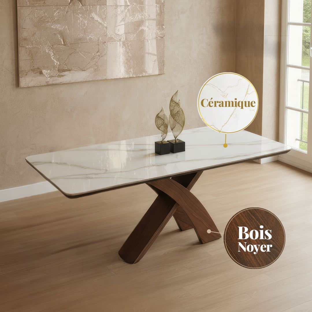 Pack table Marcia + 6 chaises Cedra – Image 2
